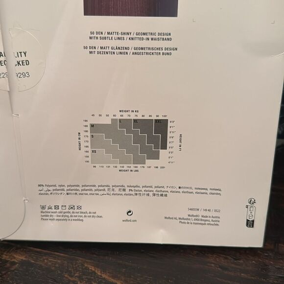 NWT Wolford Geometric Tights - Picture 6 of 7